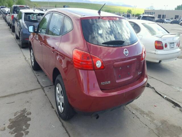 JN8AS58V49W176575 - 2009 NISSAN ROGUE S MAROON photo 3