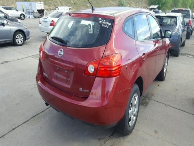 JN8AS58V49W176575 - 2009 NISSAN ROGUE S MAROON photo 4