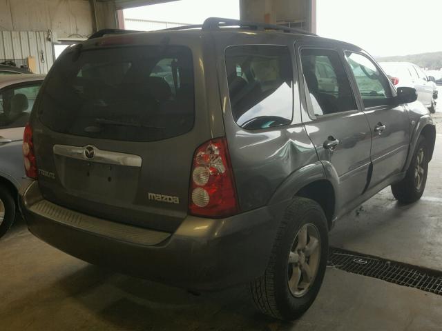 4F2YZ041X5KM45918 - 2005 MAZDA TRIBUTE S GRAY photo 4