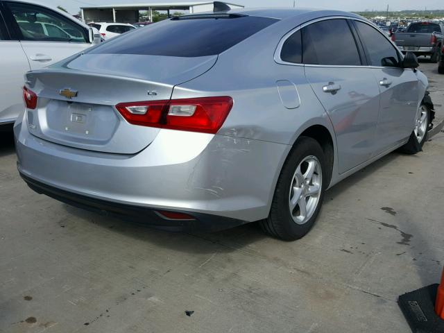 1G1ZB5STXGF272030 - 2016 CHEVROLET MALIBU LS SILVER photo 4