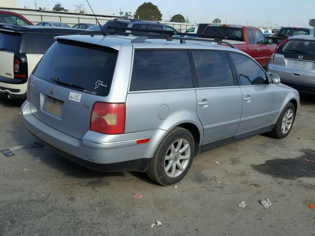 WVWVE63B74E275042 - 2004 VOLKSWAGEN PASSAT GLS SILVER photo 4