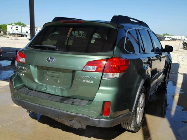 4S4BRBGC5C3268485 - 2012 SUBARU OUTBACK 2. GREEN photo 4