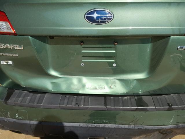 4S4BRBGC5C3268485 - 2012 SUBARU OUTBACK 2. GREEN photo 9