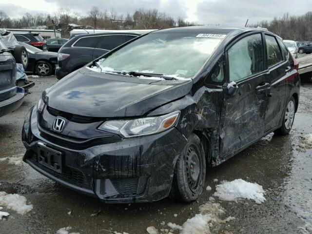 JHMGK5H51GX005018 - 2016 HONDA FIT LX Noir photo 2