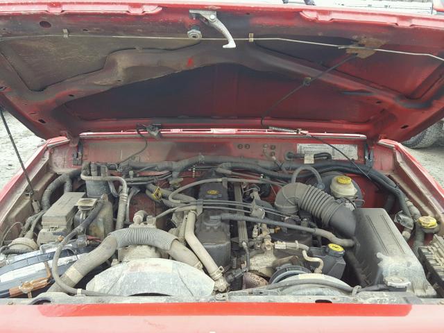 1J4FF58S3YL151303 - 2000 JEEP CHEROKEE C RED photo 7