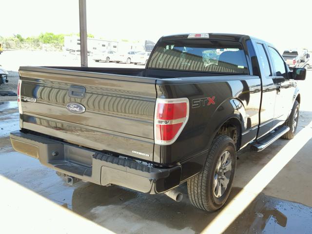 1FTFX1CF8DFC79292 - 2013 FORD F150 SUPER BLACK photo 4