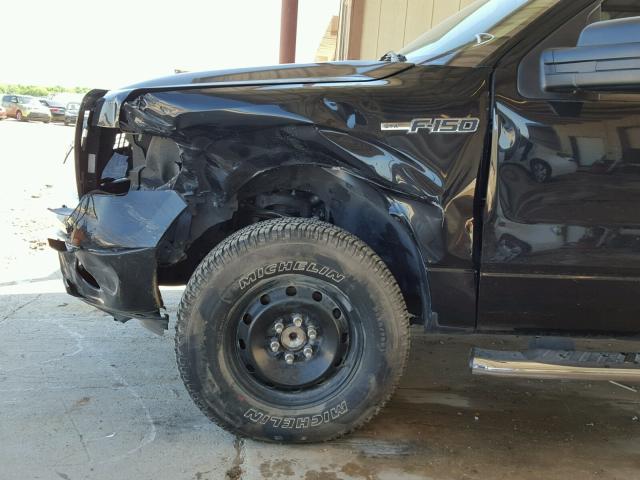 1FTFX1CF8DFC79292 - 2013 FORD F150 SUPER BLACK photo 9