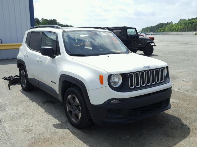 ZACCJAAB2HPE91113 - 2017 JEEP RENEGADE S WHITE photo 1