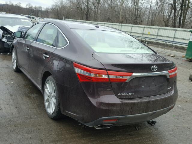 4T1BK1EB0DU045484 - 2013 TOYOTA AVALON BAS MAROON photo 3