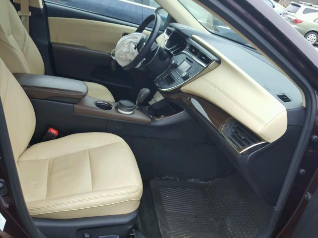 4T1BK1EB0DU045484 - 2013 TOYOTA AVALON BAS MAROON photo 5