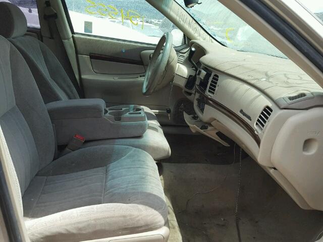 2G1WF52E829296210 - 2002 CHEVROLET IMPALA TAN photo 5