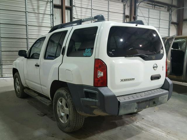 5N1AN08W45C635903 - 2005 NISSAN XTERRA OFF WHITE photo 3