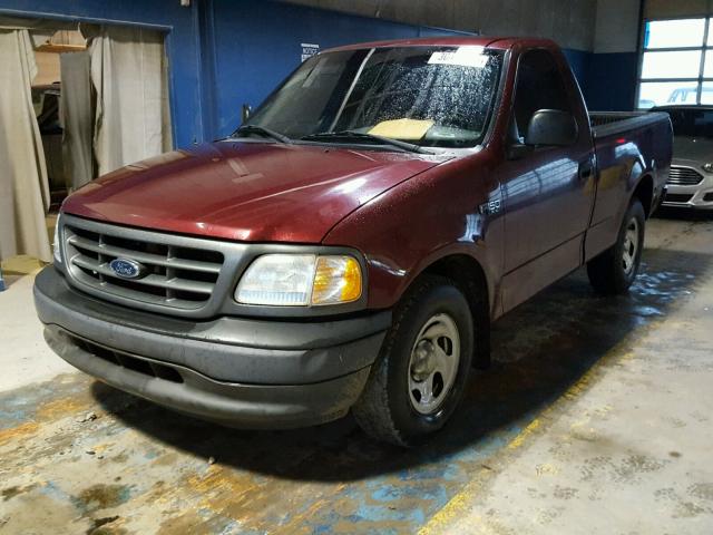 2FTRF17203CA39722 - 2003 FORD F150 MAROON photo 2