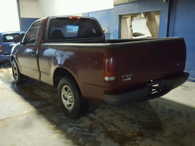 2FTRF17203CA39722 - 2003 FORD F150 MAROON photo 3