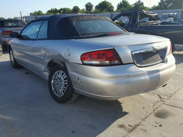 1C3EL45U81N637209 - 2001 CHRYSLER SEBRING LX SILVER photo 3