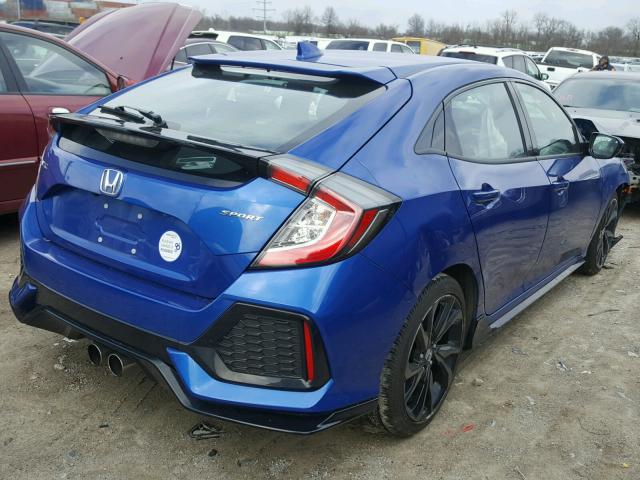 SHHFK7H43HU227179 - 2017 HONDA CIVIC SPOR BLUE photo 4