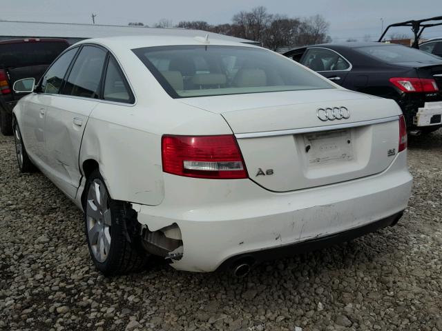 WAUDH74F66N083962 - 2006 AUDI A6 3.2 QUA WHITE photo 3