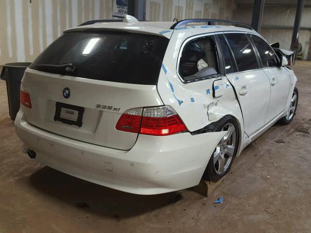 WBAPT73518CX00204 - 2008 BMW 535 XI WHITE photo 4