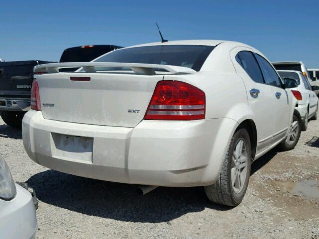 1B3LC56J08N160915 - 2008 DODGE AVENGER SX WHITE photo 4