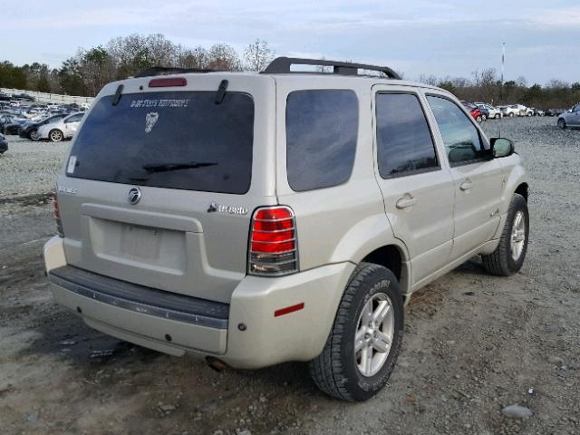 4M2CU39H67KJ21555 - 2007 MERCURY MARINER HE WHITE photo 4