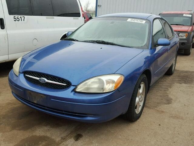 1FAFP53U33A251312 - 2003 FORD TAURUS SE BLUE photo 2