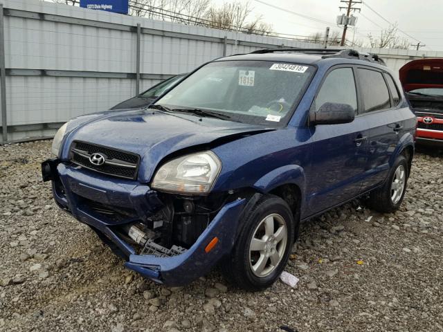 KM8JM12B46U472440 - 2006 HYUNDAI TUCSON GL BLUE photo 2