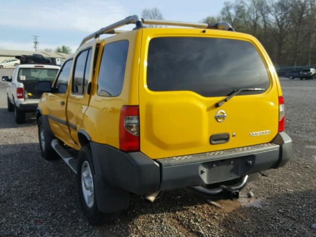 5N1ED28Y13C676858 - 2003 NISSAN XTERRA XE YELLOW photo 3