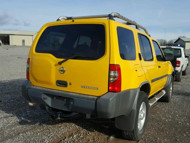 5N1ED28Y13C676858 - 2003 NISSAN XTERRA XE YELLOW photo 4