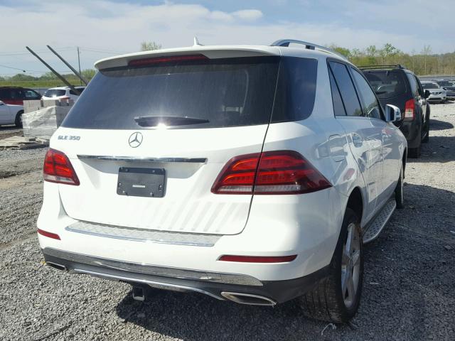 4JGDA5JB0HA840969 - 2017 MERCEDES-BENZ GLE 350 WHITE photo 4