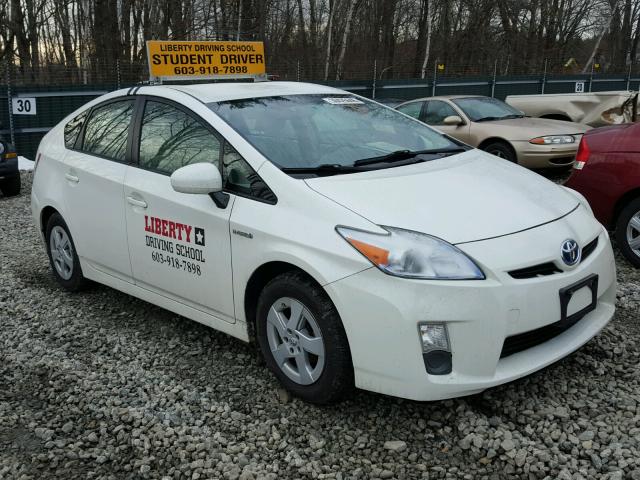 JTDKN3DU4B0296099 - 2011 TOYOTA PRIUS WHITE photo 1