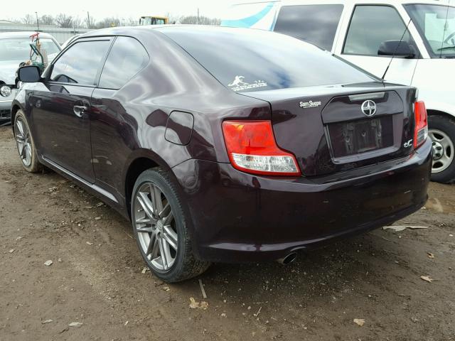 JTKJF5C76B3012480 - 2011 TOYOTA SCION TC 紫色 照片 3