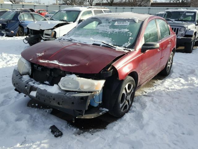 1G8AL52F95Z120175 - 2005 SATURN ION LEVEL BURGUNDY photo 2
