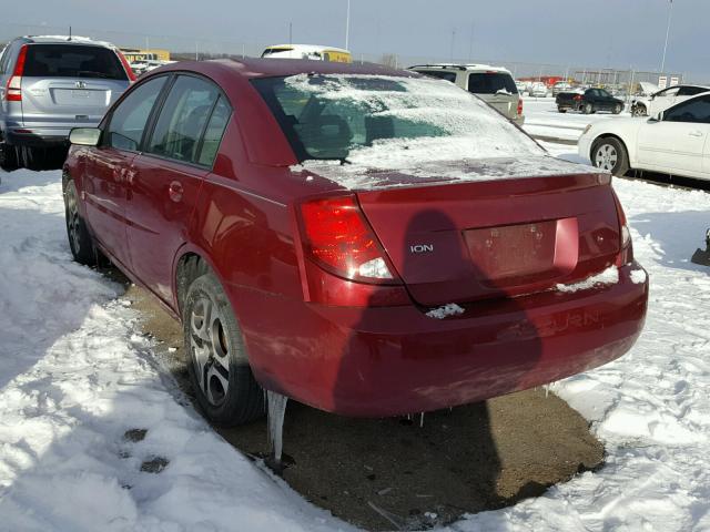 1G8AL52F95Z120175 - 2005 SATURN ION LEVEL BURGUNDY photo 3