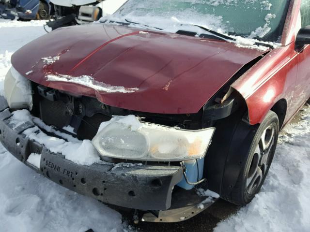 1G8AL52F95Z120175 - 2005 SATURN ION LEVEL BURGUNDY photo 9