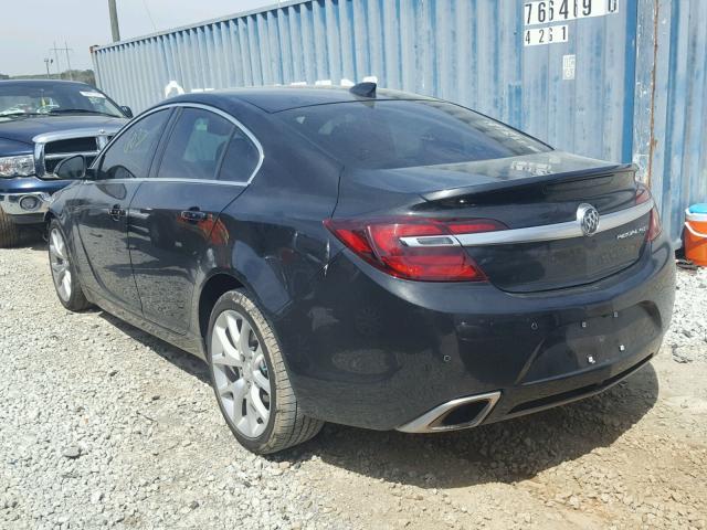 2G4GT5GX8F9294988 - 2015 BUICK REGAL GS BLACK photo 3