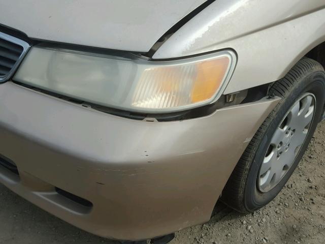 2HKRL18571H527798 - 2001 HONDA ODYSSEY LX GOLD photo 9