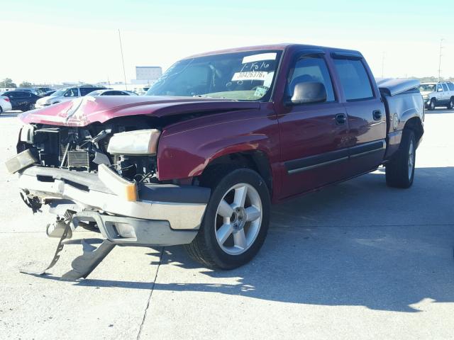 2GCEC13T641292305 - 2004 CHEVROLET SILVERADO MAROON photo 2