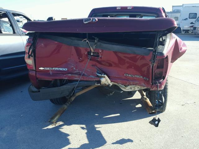 2GCEC13T641292305 - 2004 CHEVROLET SILVERADO MAROON photo 9