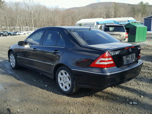 WDBRF92HX6F758610 - 2006 MERCEDES-BENZ C GENERATI BLACK photo 3