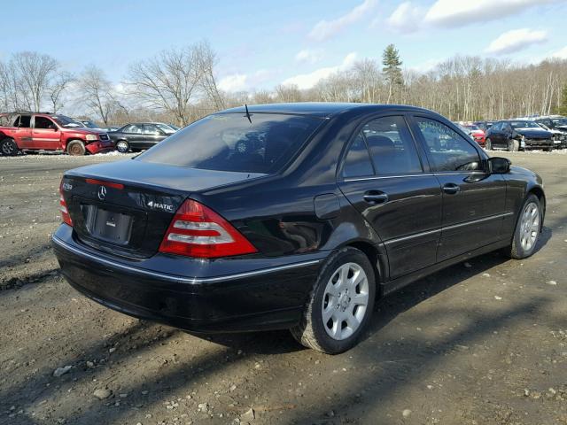 WDBRF92HX6F758610 - 2006 MERCEDES-BENZ C GENERATI BLACK photo 4