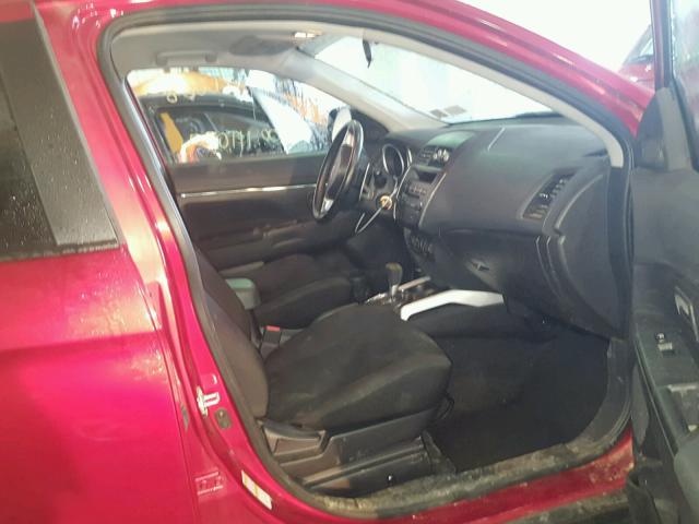 4A4AR3AU0DE002989 - 2013 MITSUBISHI OUTLANDER RED photo 5