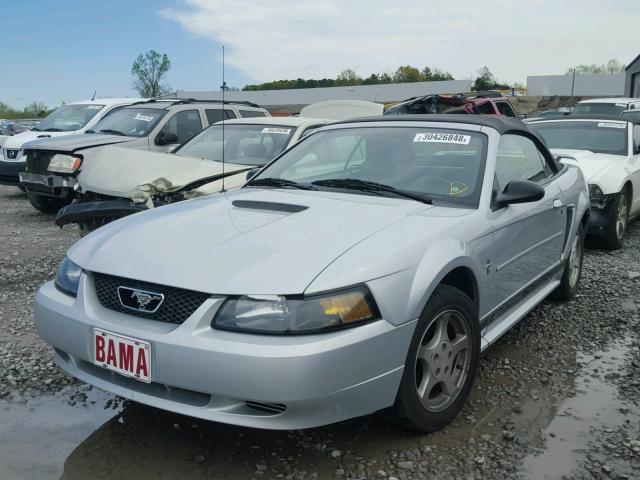 1FAFP44452F114236 - 2002 FORD MUSTANG SILVER photo 2