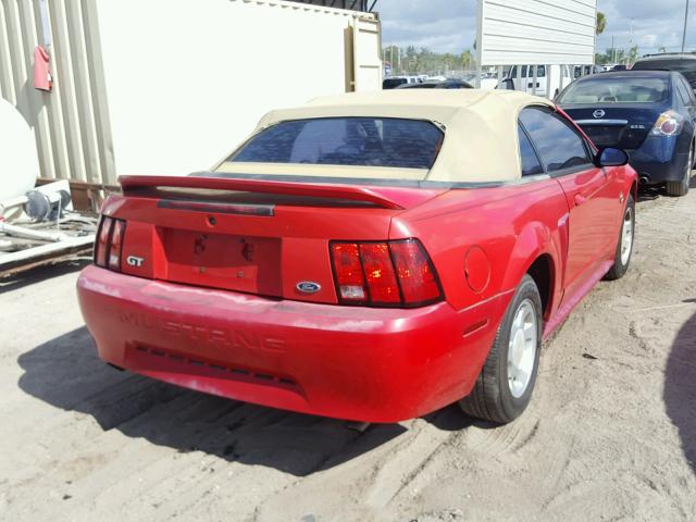 1FAFP4441XF149153 - 1999 FORD MUSTANG RED photo 4