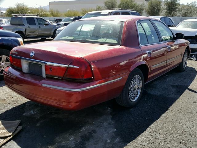 2MEFM74W3YX649048 - 2000 MERCURY GRAND MARQ RED photo 4