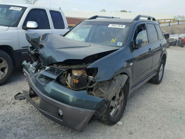 JA4LX41G73U072011 - 2003 MITSUBISHI OUTLANDER GRAY photo 2