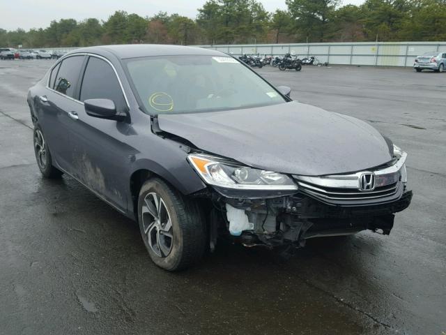 1HGCR2F30HA029764 - 2017 HONDA ACCORD LX GRAY photo 1