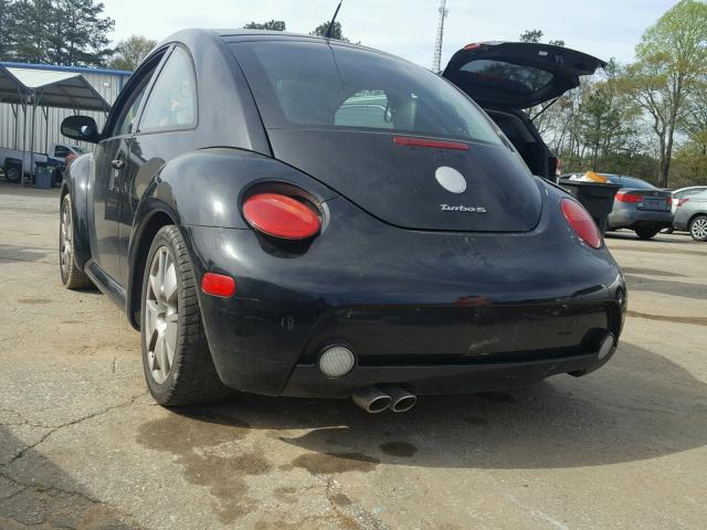 3VWFE21C53M423350 - 2003 VOLKSWAGEN NEW BEETLE 黑色 照片 3