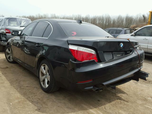 WBANV13508CZ56459 - 2008 BMW 528 XI BLACK photo 3