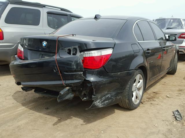 WBANV13508CZ56459 - 2008 BMW 528 XI BLACK photo 4