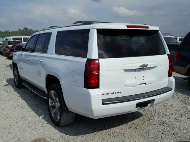 1GNSCJKC1HR147245 - 2017 CHEVROLET SUBURBAN C WHITE photo 3